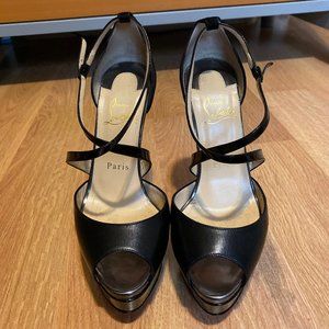 Christian Louboutin Cross Me Heels Size 7